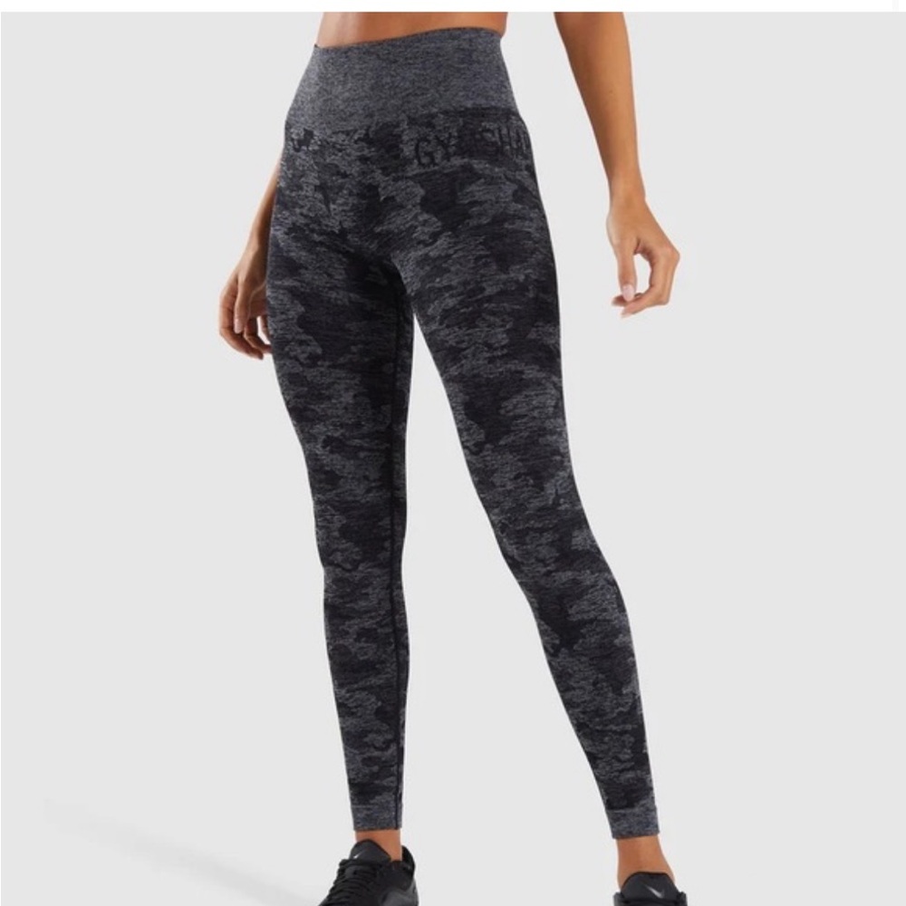 GYMSHARK Camo seamless leggings